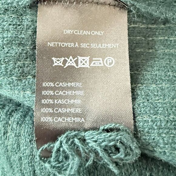 Anthropologie Alani Sequin Cashmere Mock-Neck Sweater Pilcro Womens Medium Green - Picture 12 of 13